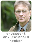 Grusswort Dr. Reinhold Hemker